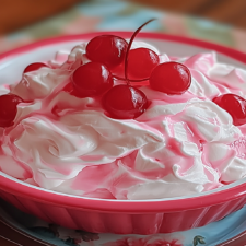 Pink Cherry Jell-O Fluff