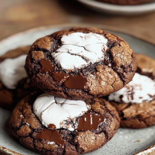 Hot Chocolate Brownie Cookies