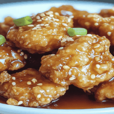Crispy Chinese Honey Garlic Chicken
