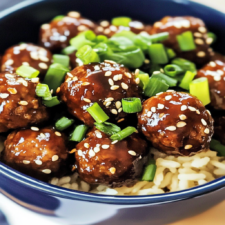 Asian Crockpot Meatballs