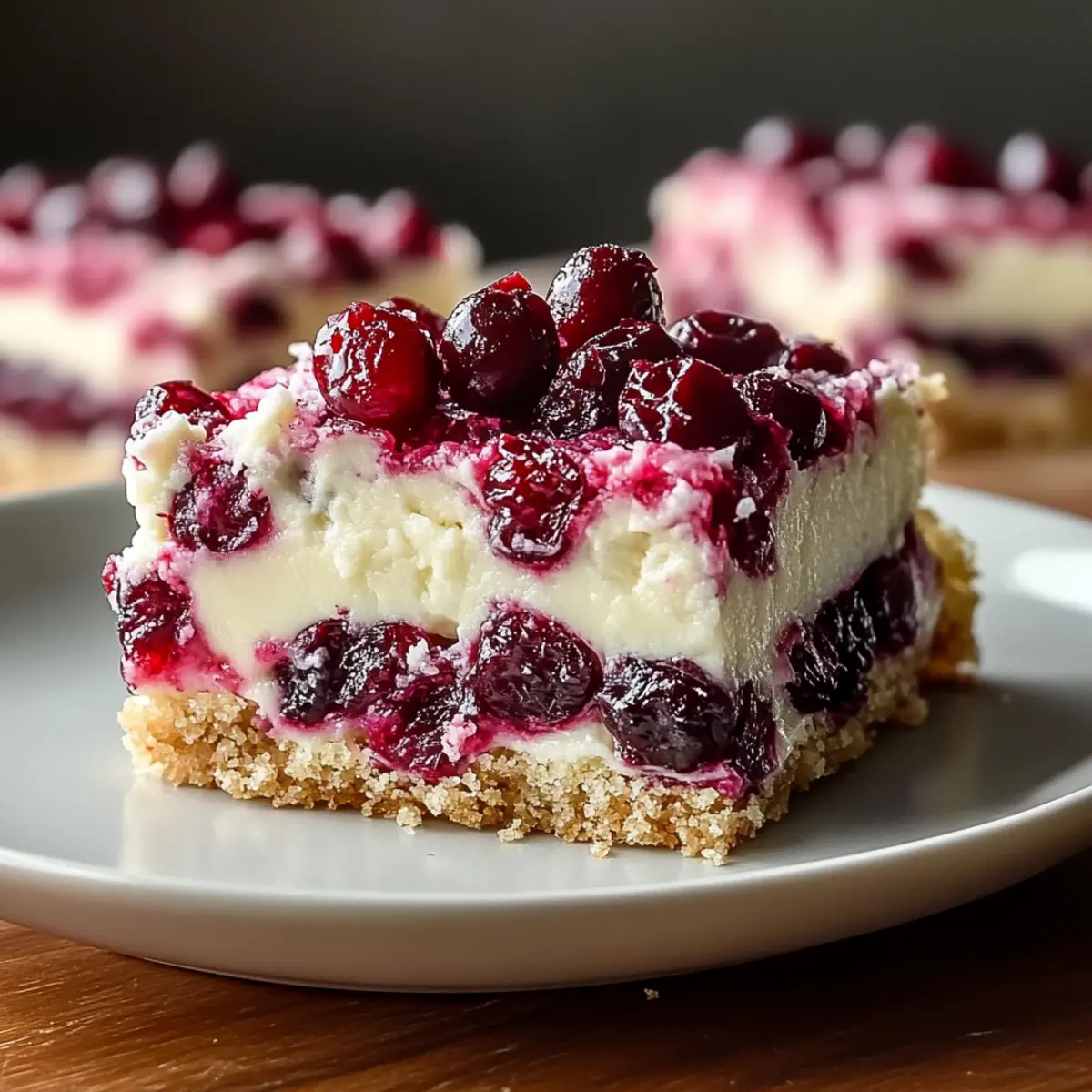 Cranberry Bars with Cream Cheese Frosting
