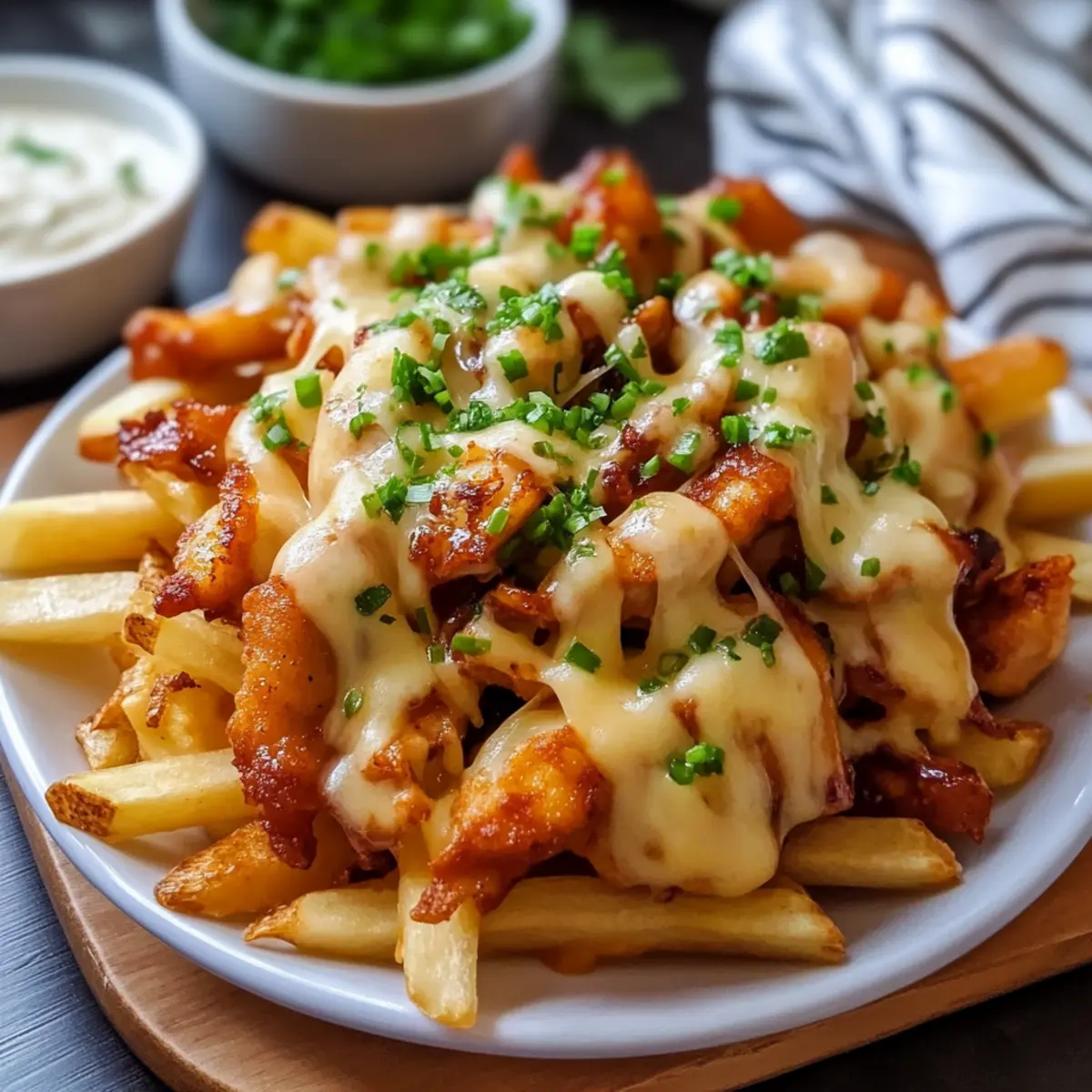 Chicken and Cheese Poutine
