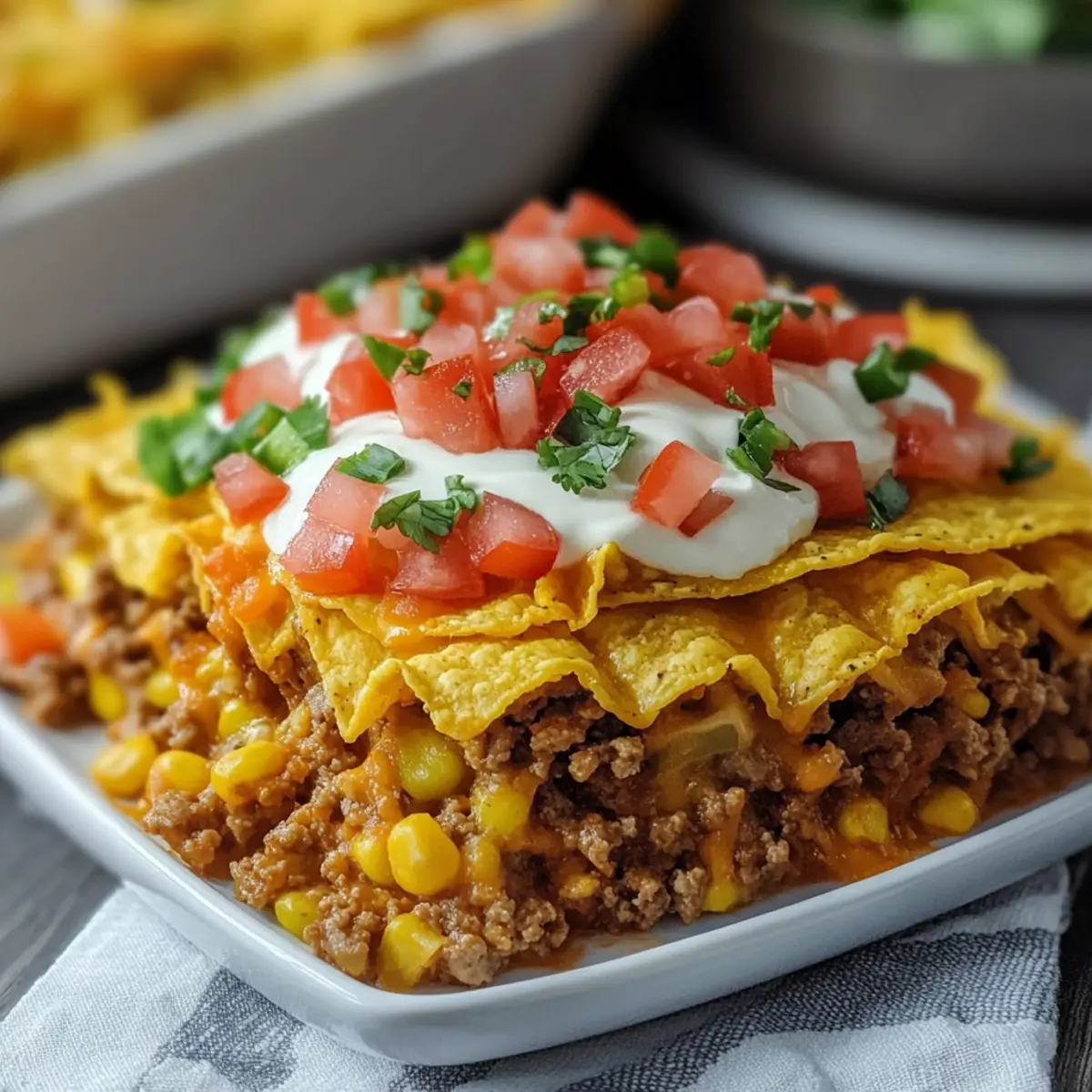 Walking Taco Casserole