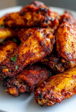 Air Fryer Spicy Dry Rub Wings