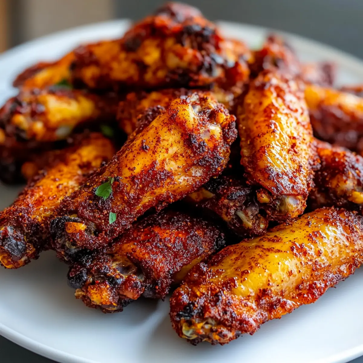 Air Fryer Spicy Dry Rub Wings
