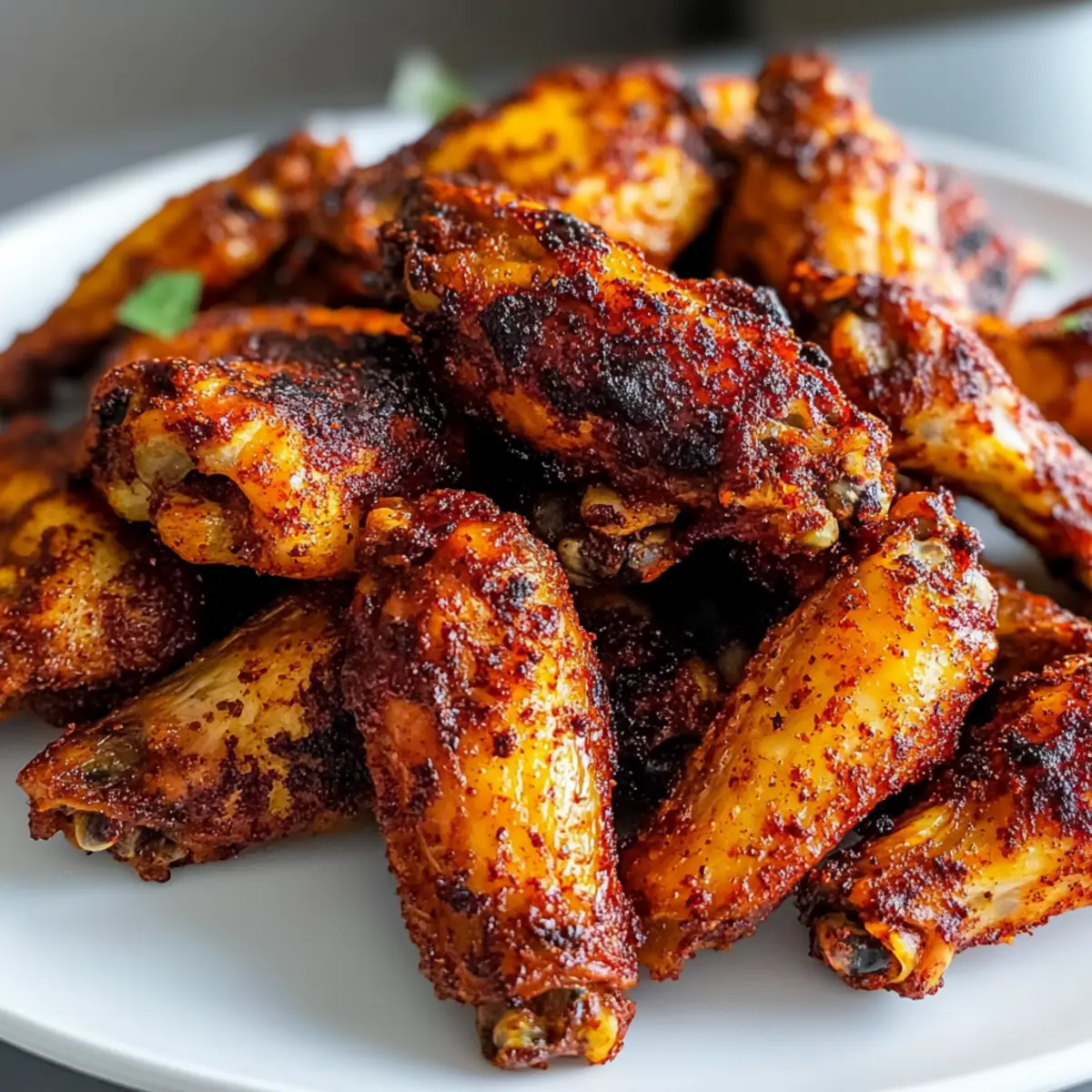 Air Fryer Spicy Dry Rub Wings