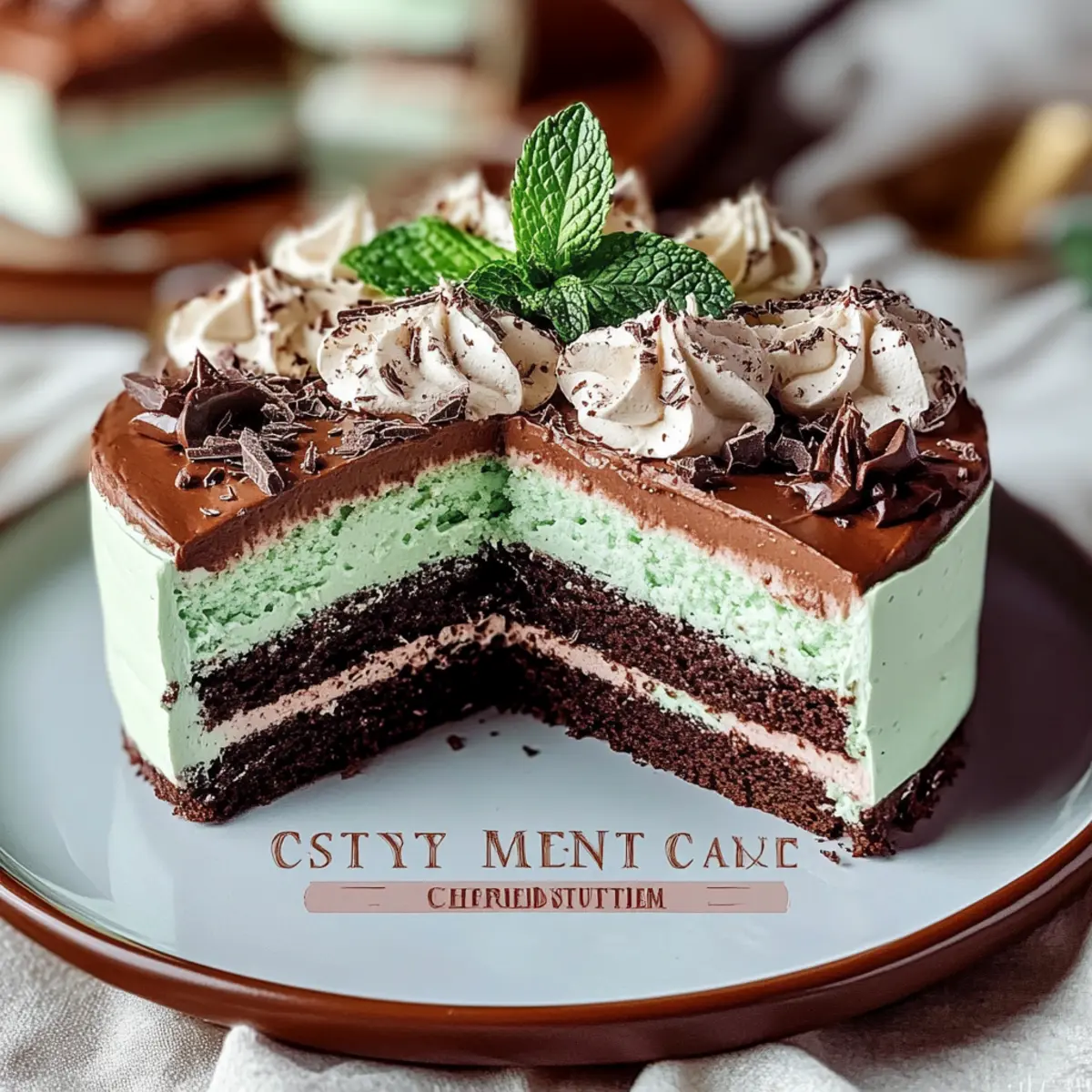 Mint Chocolate Mousse Cake