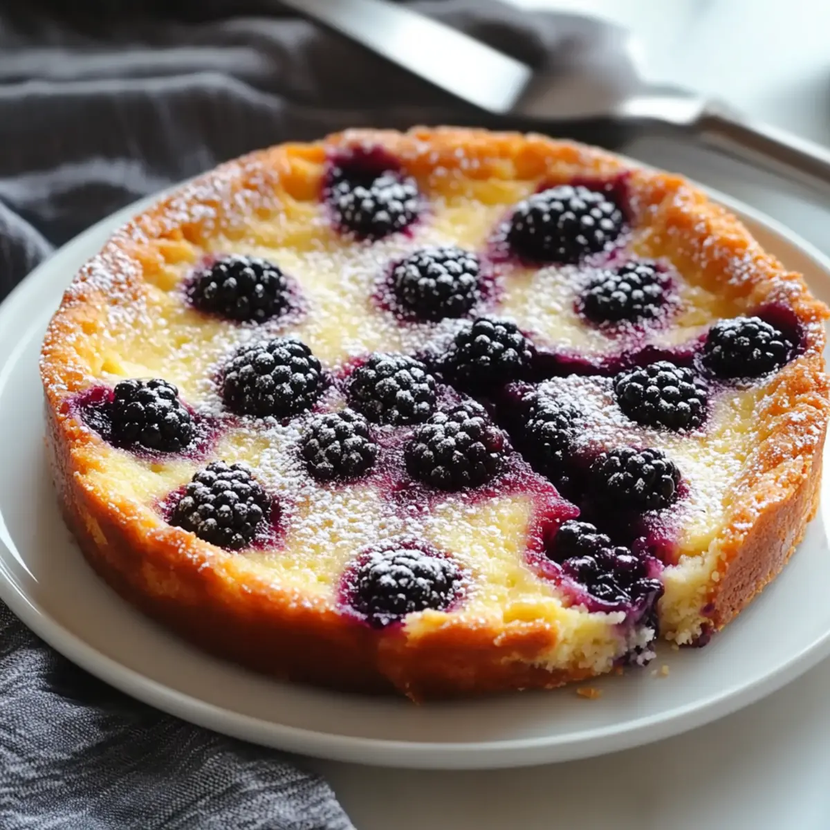 Easy Homemade Blackberry Clafoutis