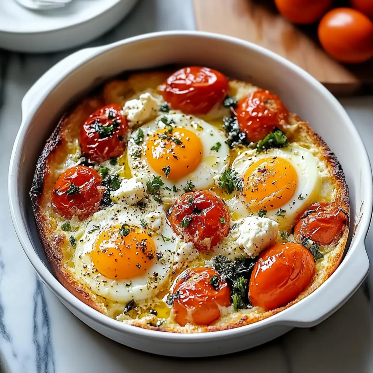 Mediterranean Baked Feta Eggs