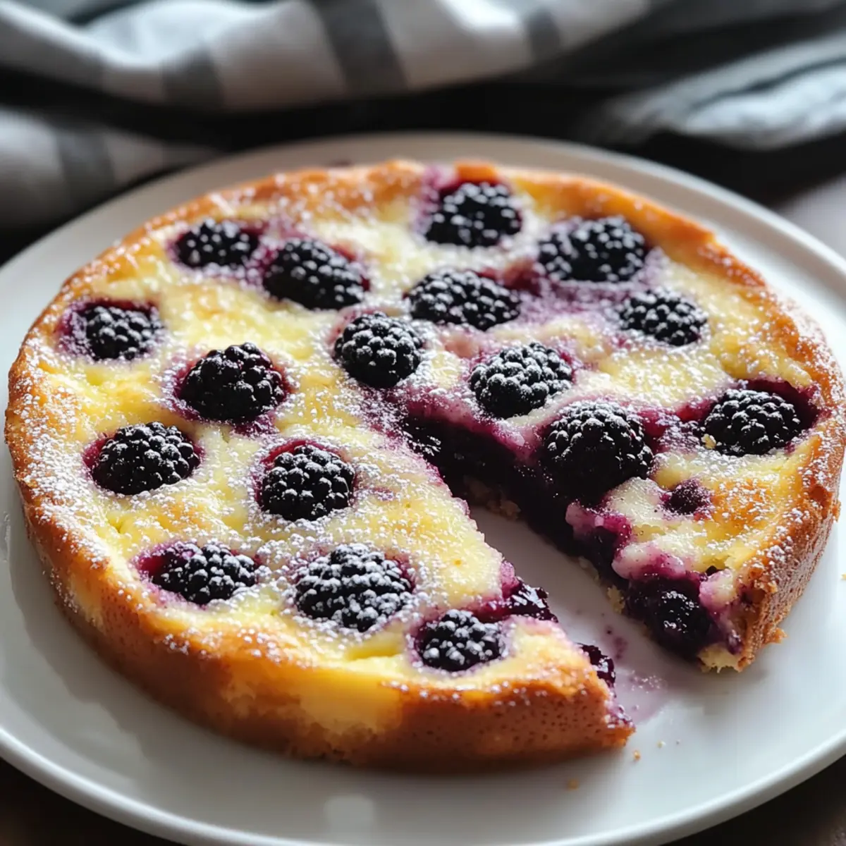 Easy Homemade Blackberry Clafoutis