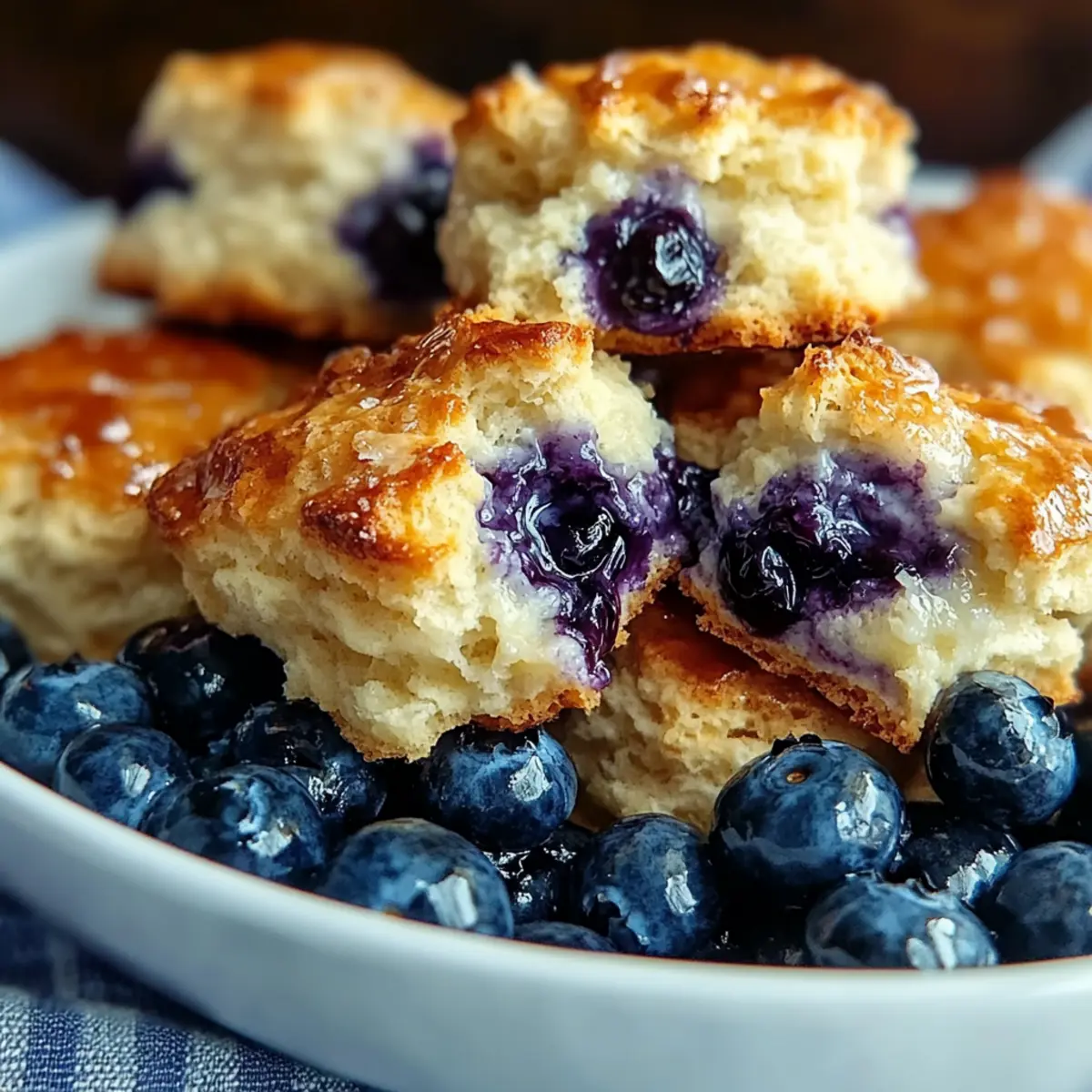 Delicious Blueberry Butter Swim Biscuits