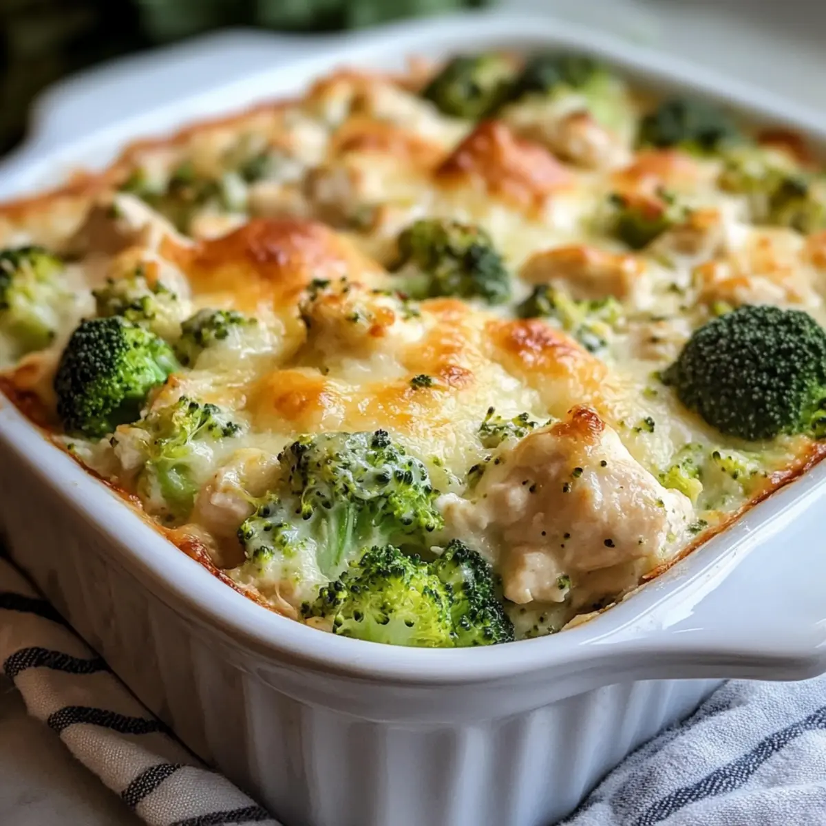 Creamy Keto Broccoli Chicken Casserole
