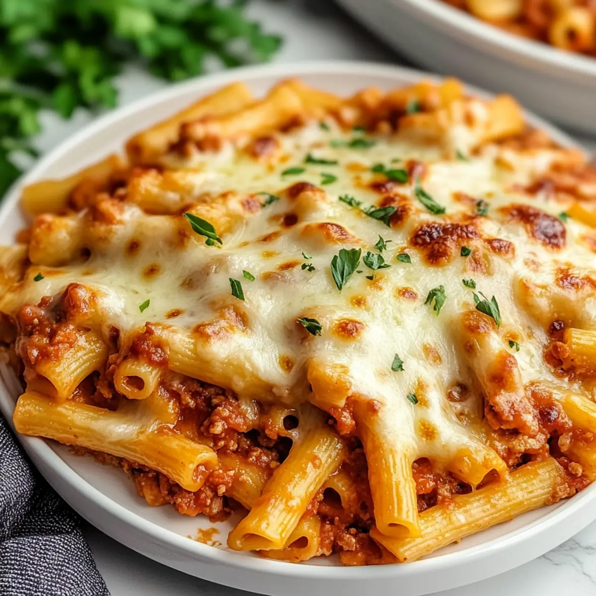 Cheesy Baked Ziti
