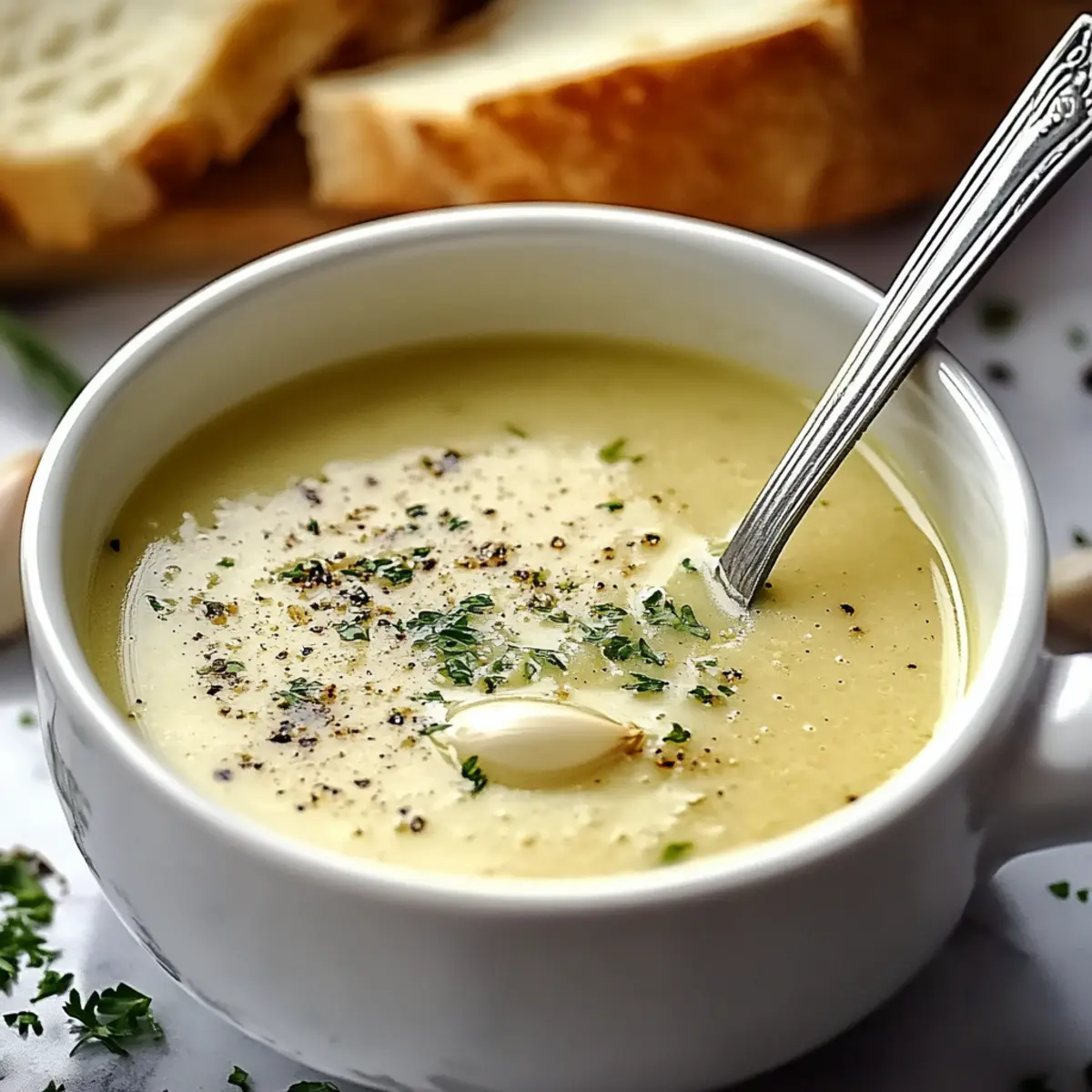 Easy Country French Style Garlic Soup
