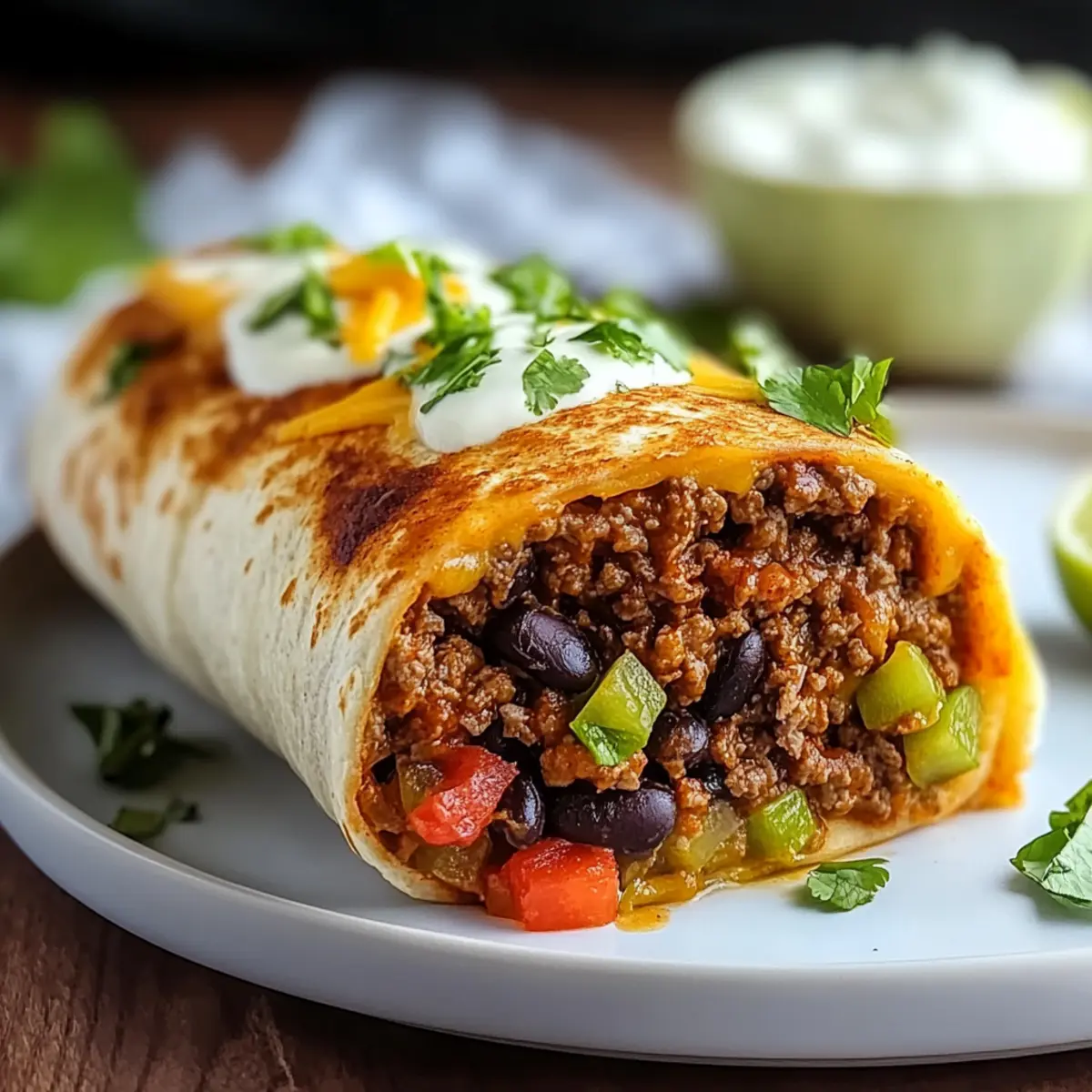 The Ultimate Stuffed Beef Burrito