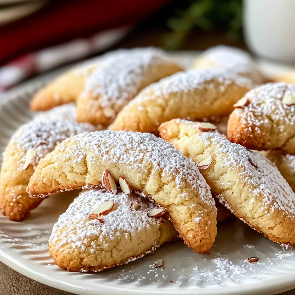 Almond Crescent Cookies