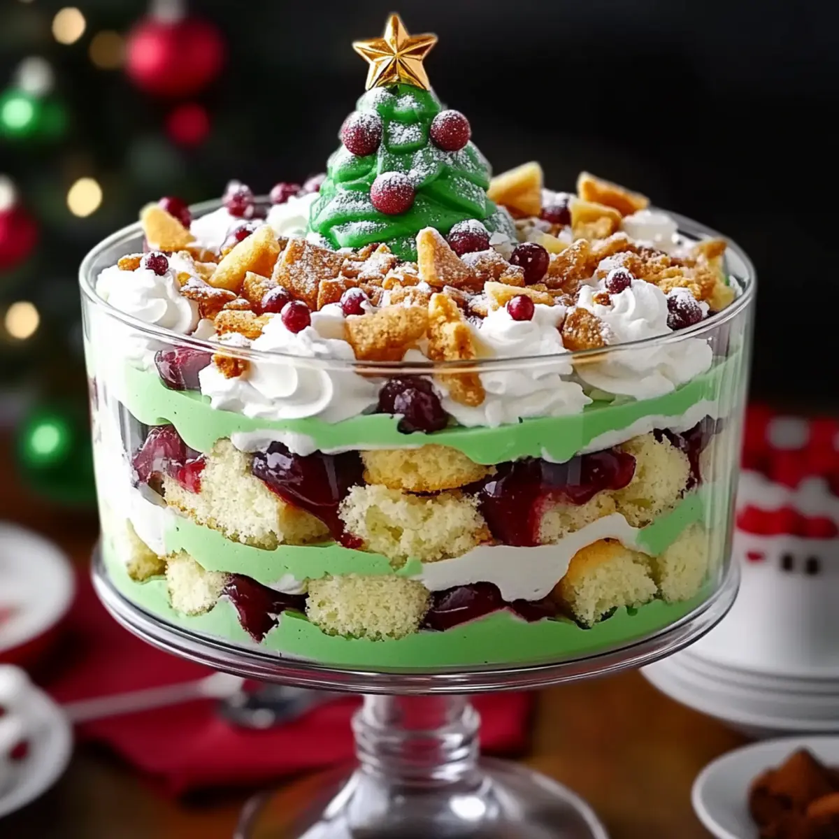Christmas Tree Cake Trifle