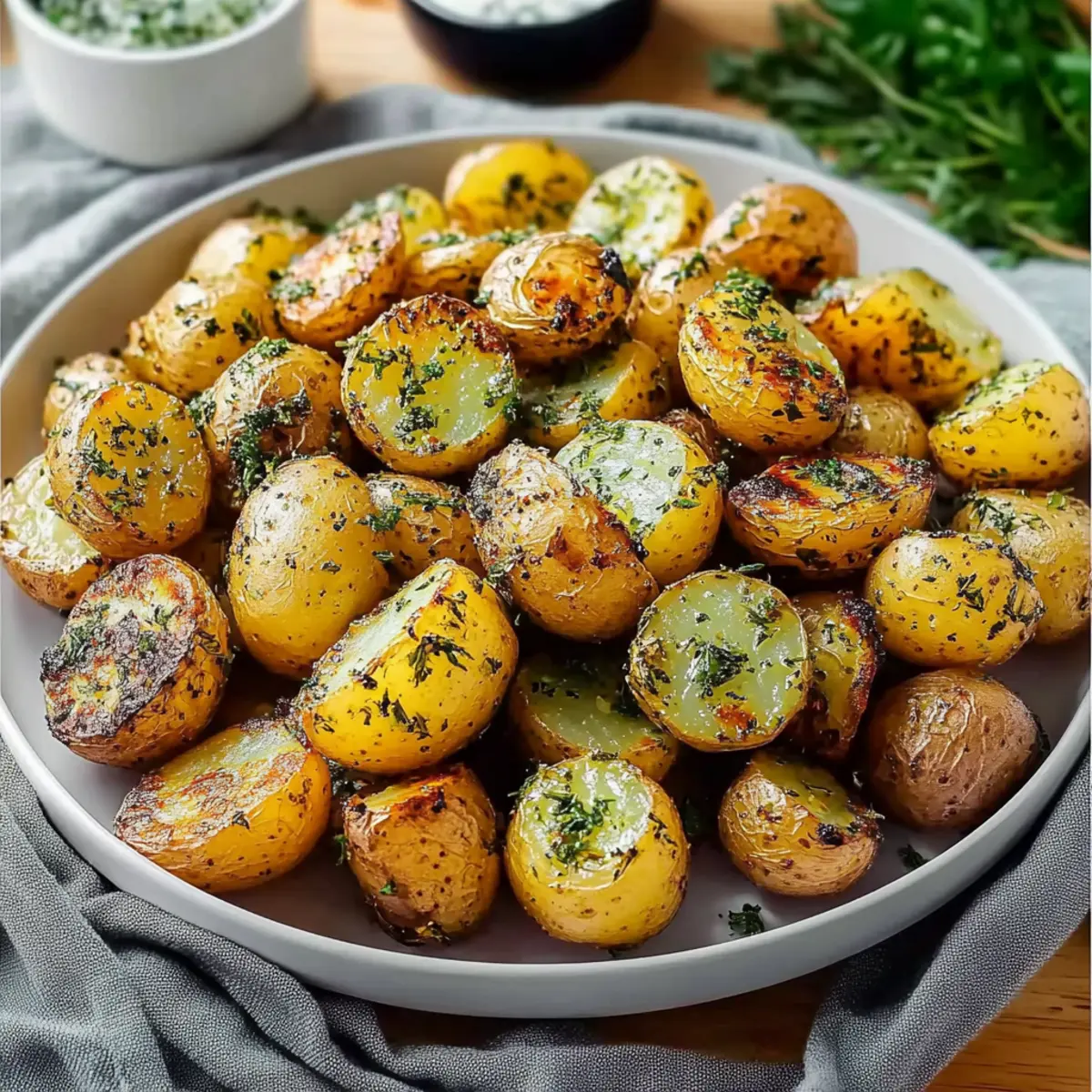Golden Herb Roasted Baby Potatoes