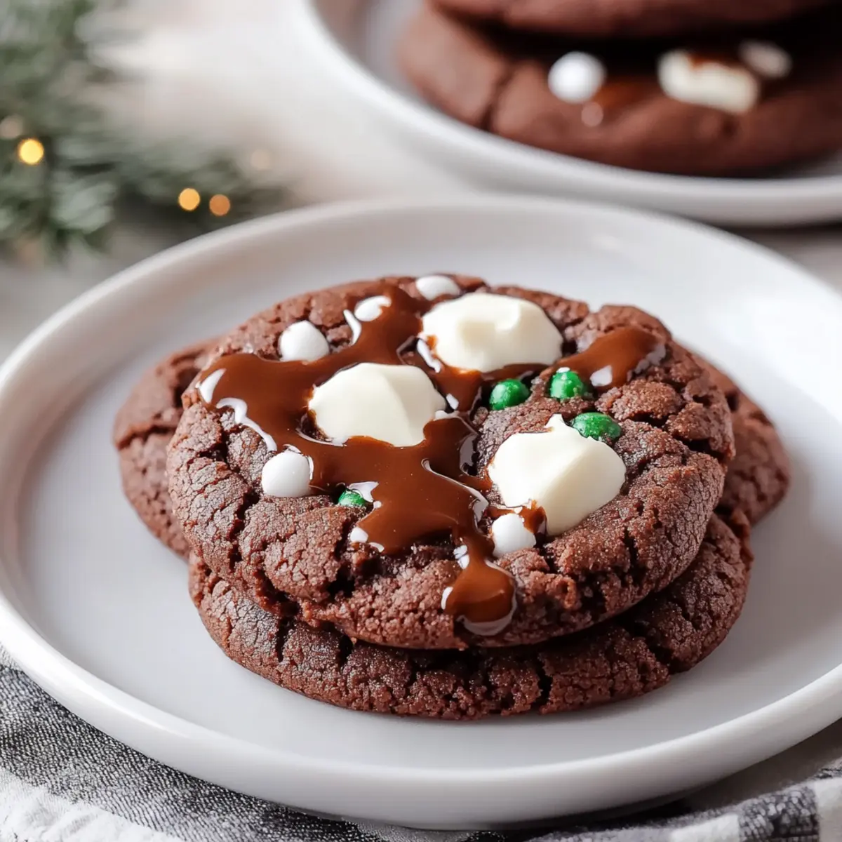 Chewy Hot Cocoa Cookies