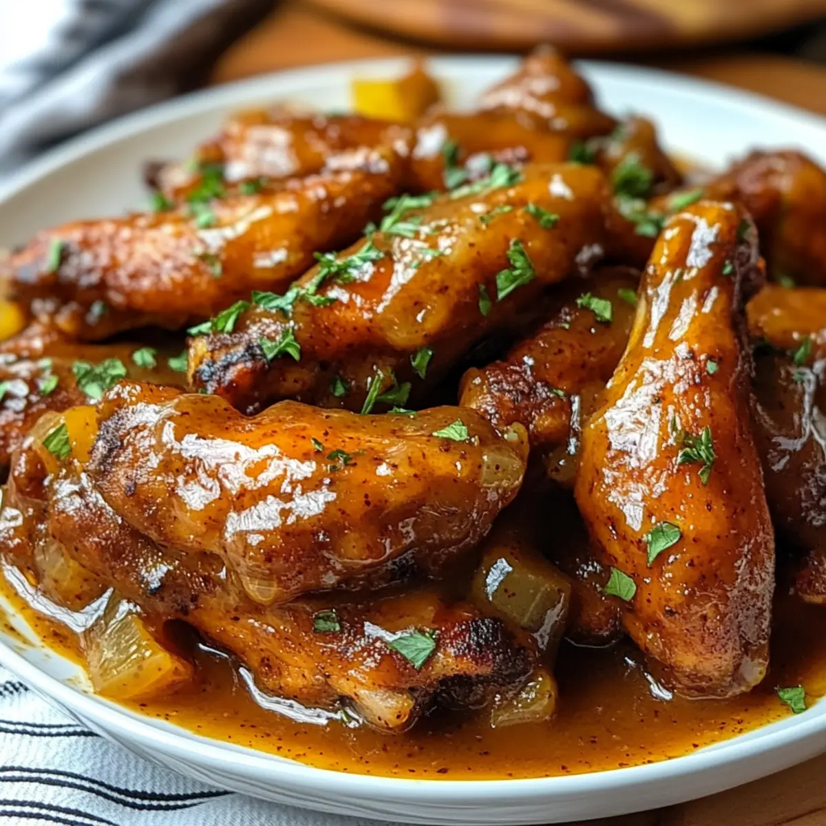 Smothered Turkey Wings with Gravy