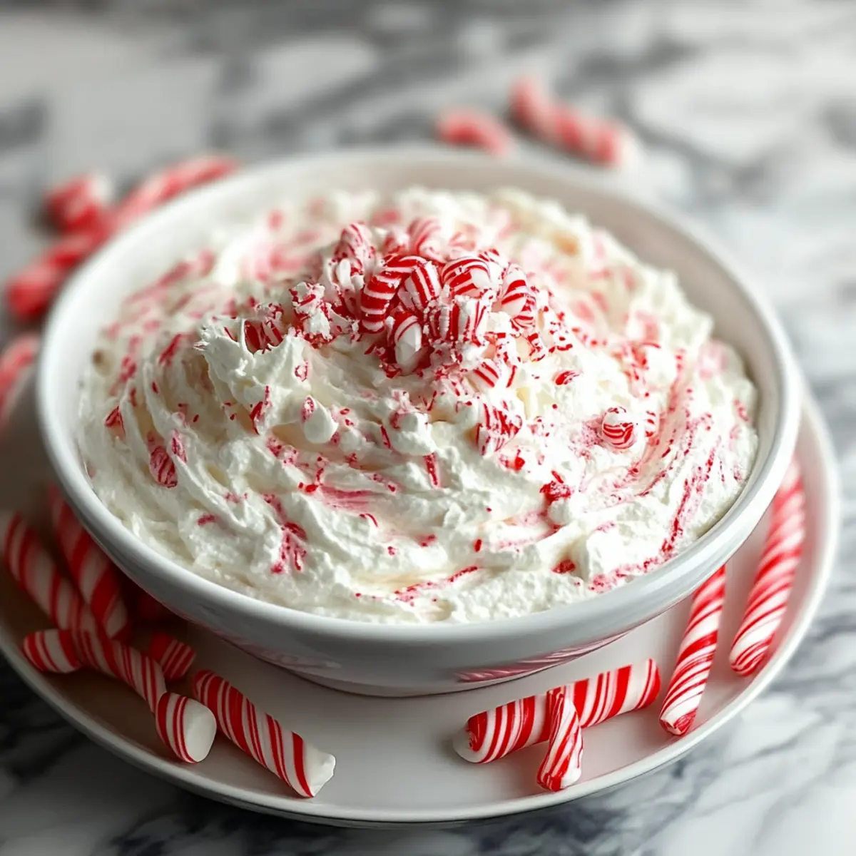 Christmas Peppermint Fluff Dip