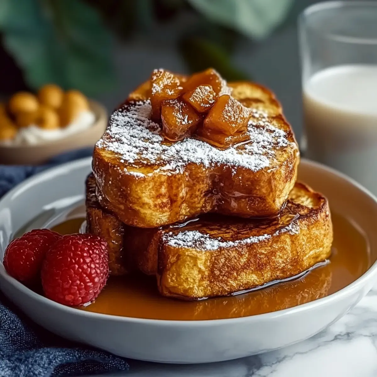 Fall Pumpkin French Toast Breakfast