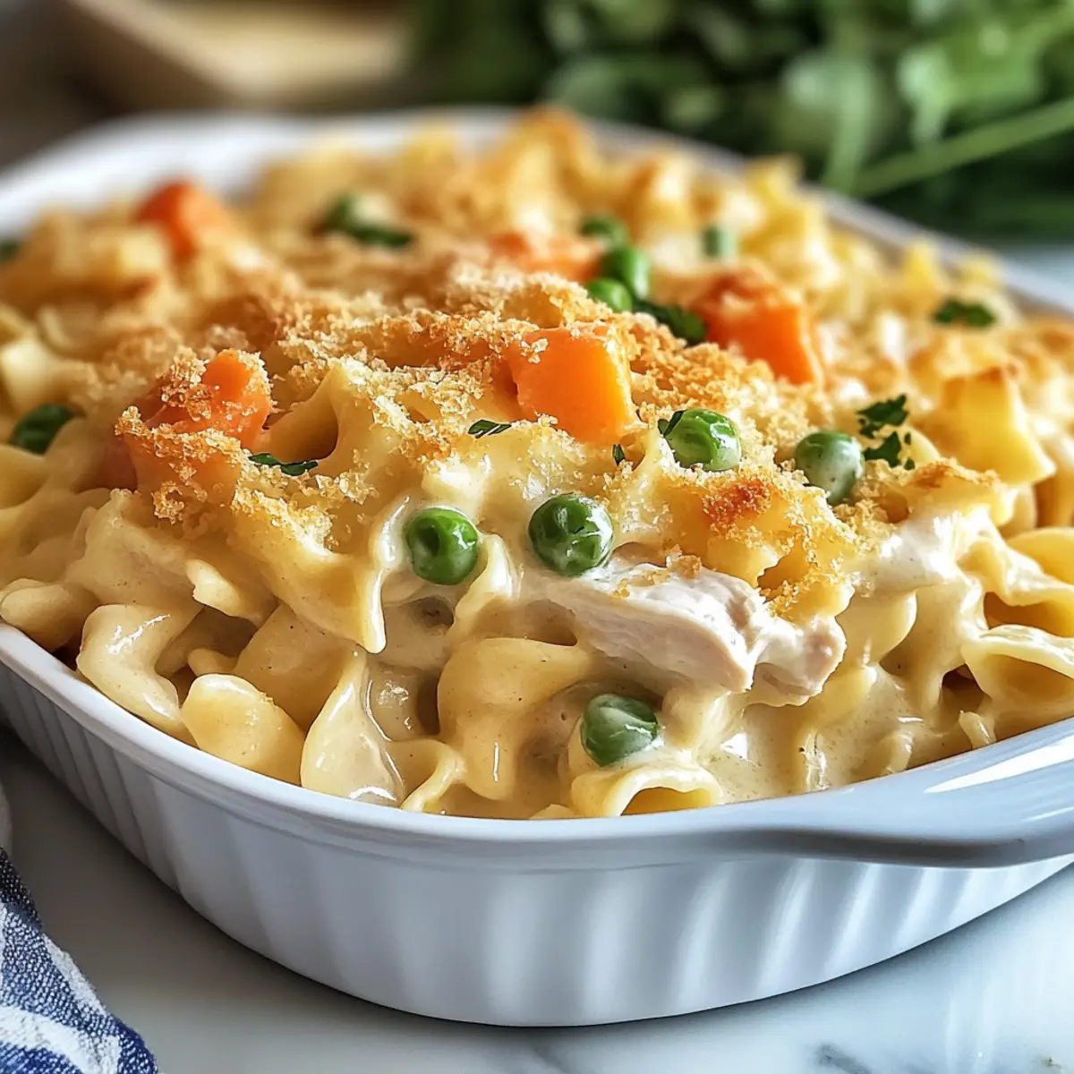 Creamy Million Dollar Chicken Noodle Casserole