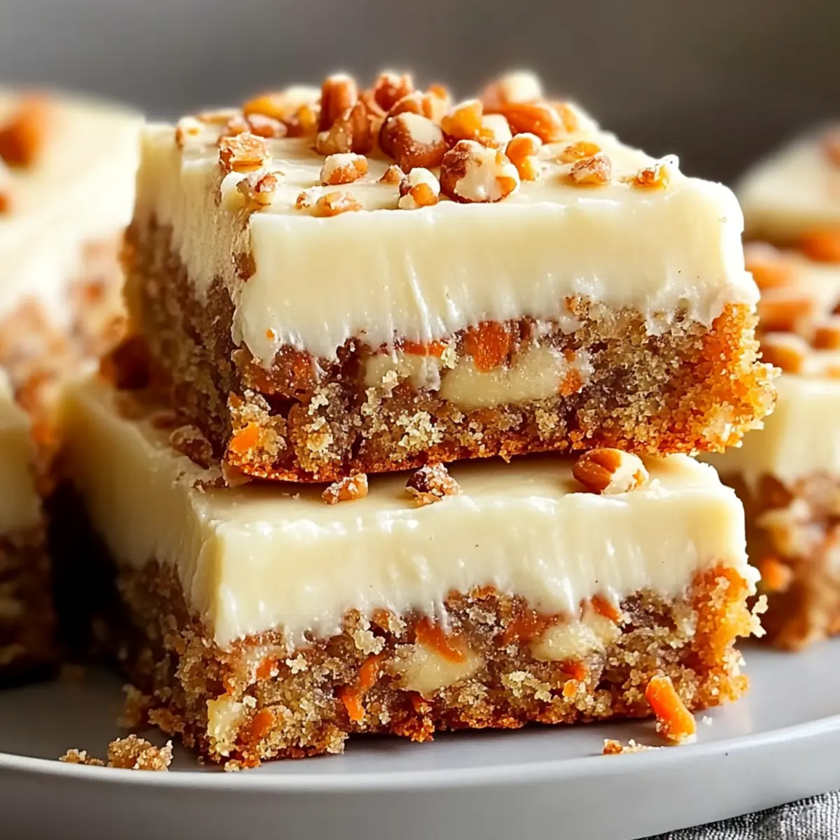 Decadent Carrot Cake Bars with Cream Cheese Frosting