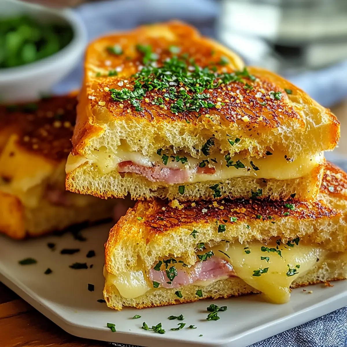 Bold & Buttery Cuban Garlic Bread Sandwiches
