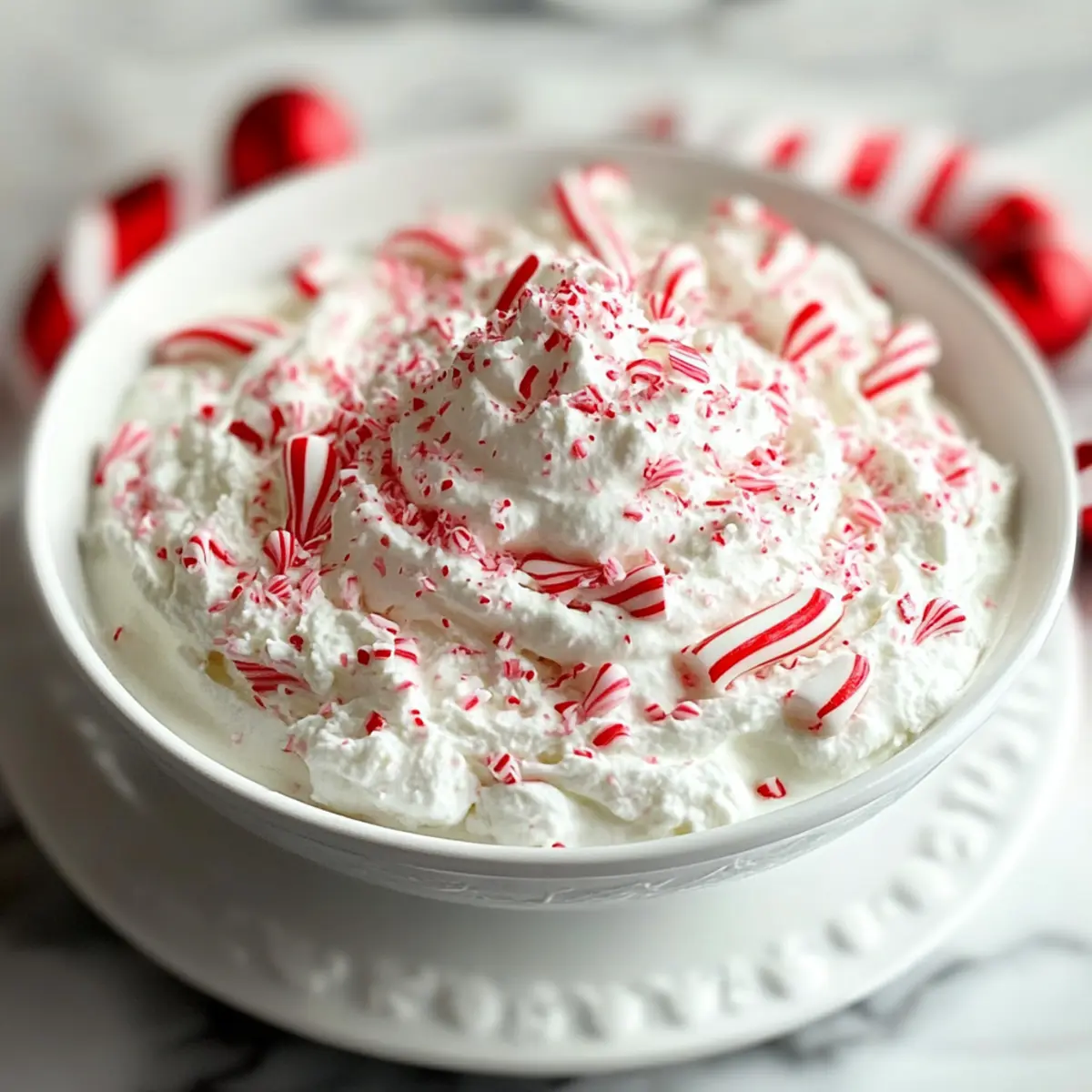 Christmas Peppermint Fluff Dip