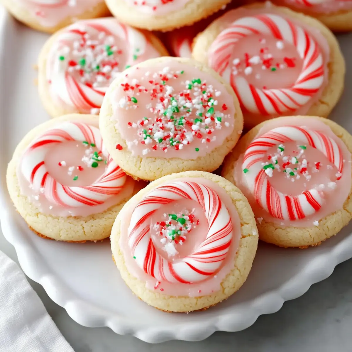 Peppermint Sugar Cookies