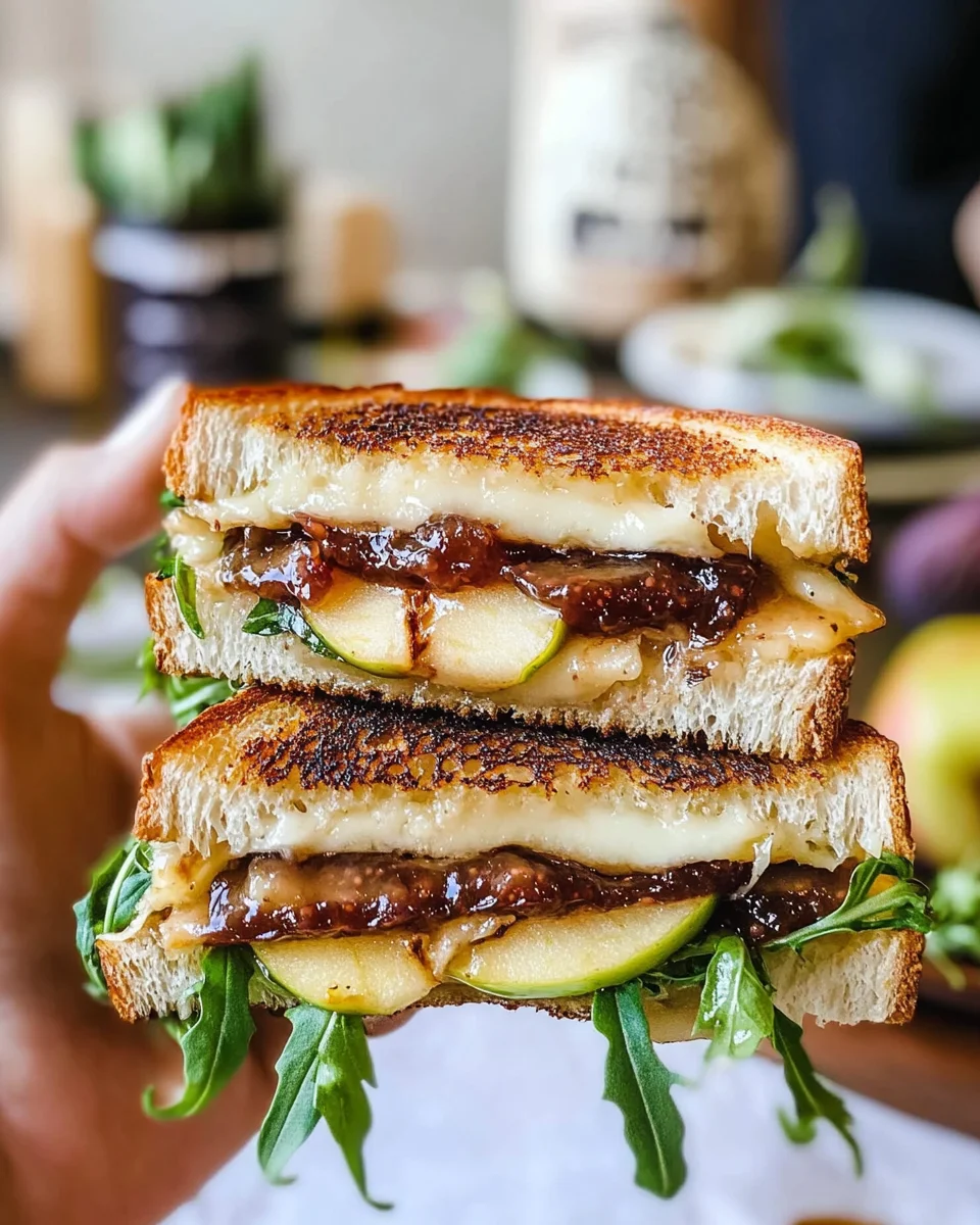 Brie, Fig, and Apple Grilled Cheese