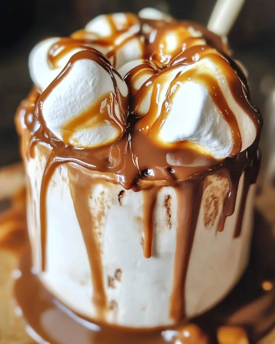 Caramel Marshmallow Hot Chocolate