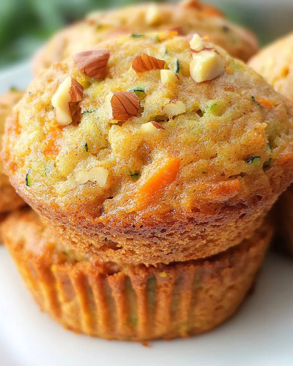 Carrot Cake Zucchini Muffins