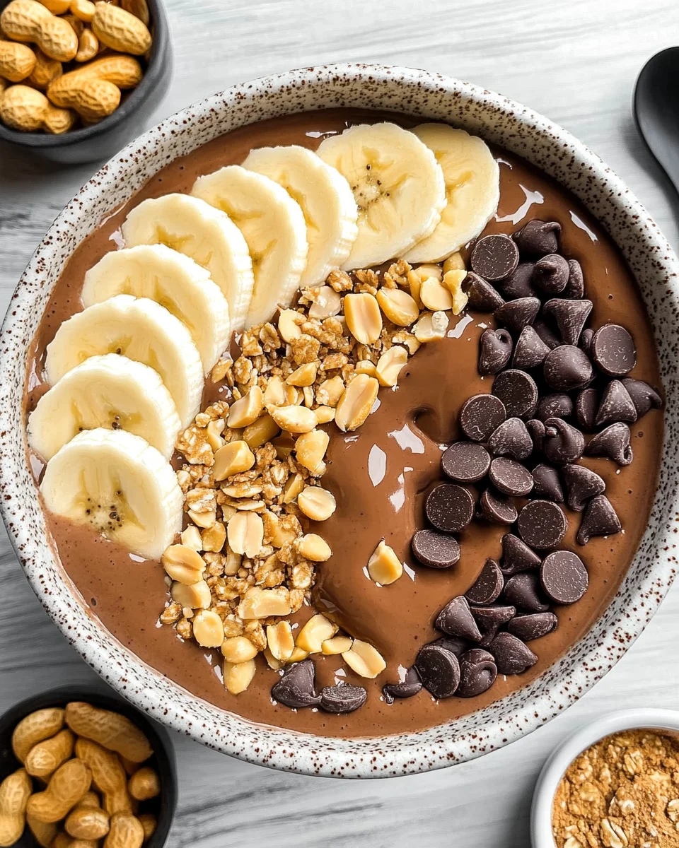 Chocolate Peanut Butter Smoothie Bowl