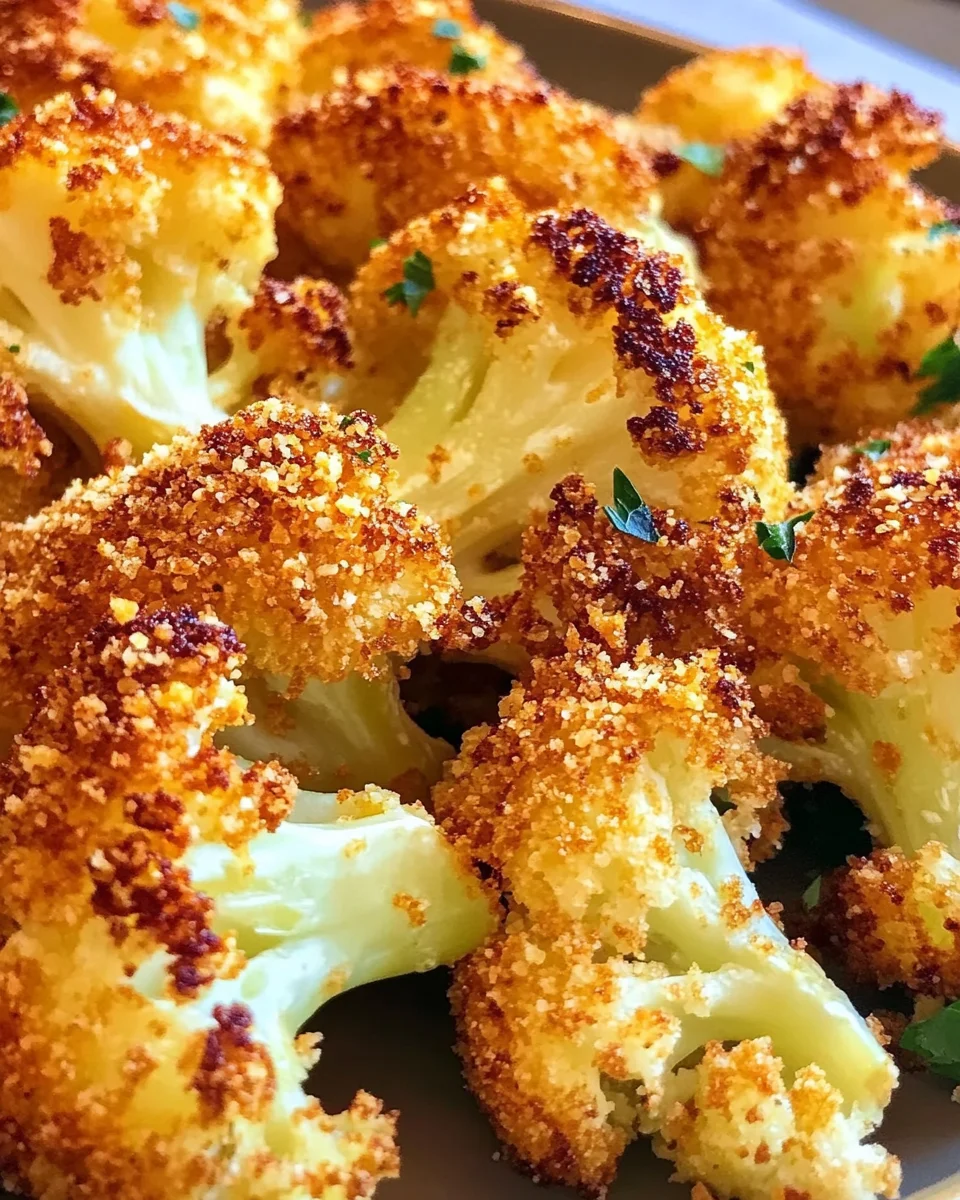Crispy Parmesan Roasted Cauliflower