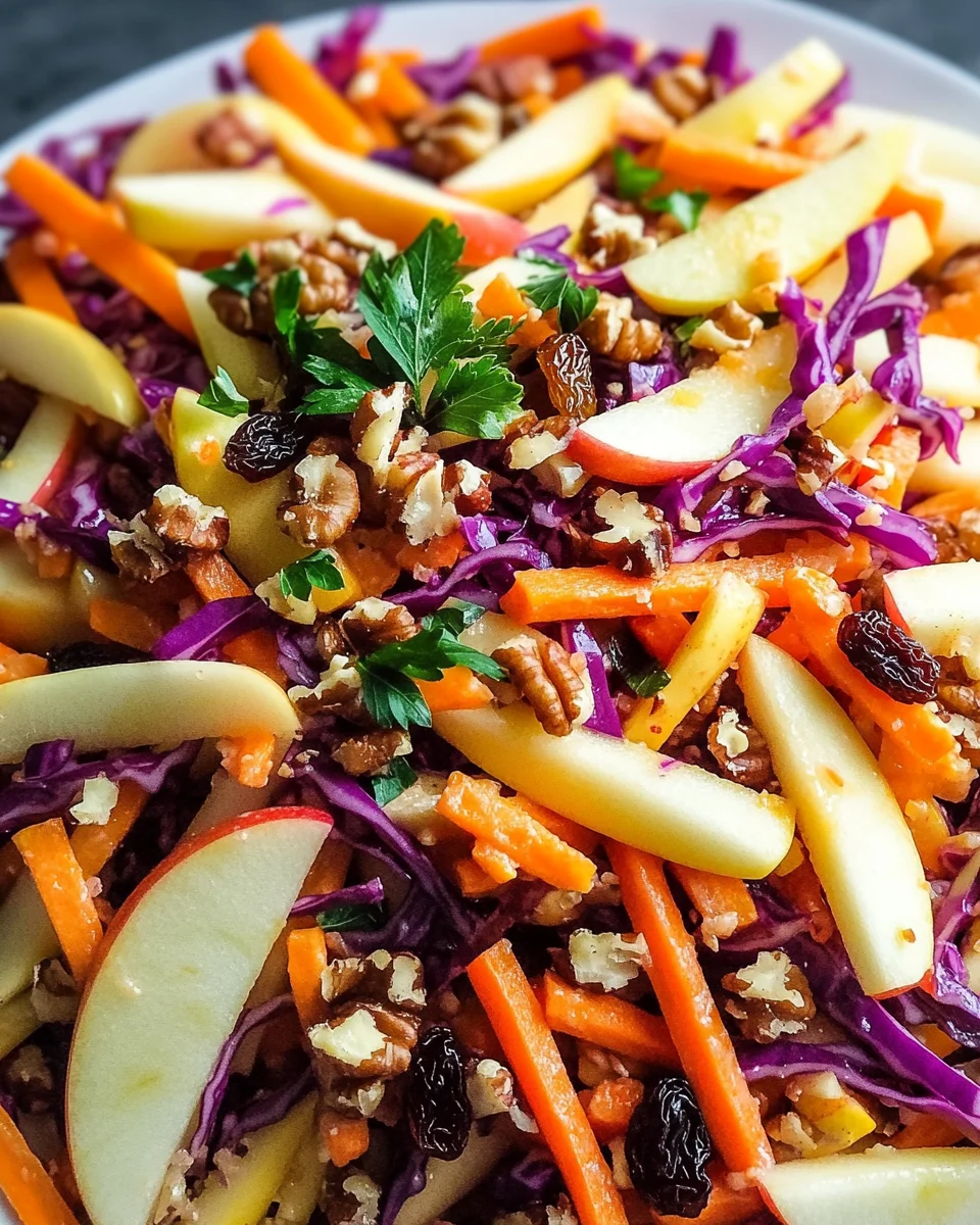Crunchy Apple Carrot Salad with Creamy Citrus Dressing