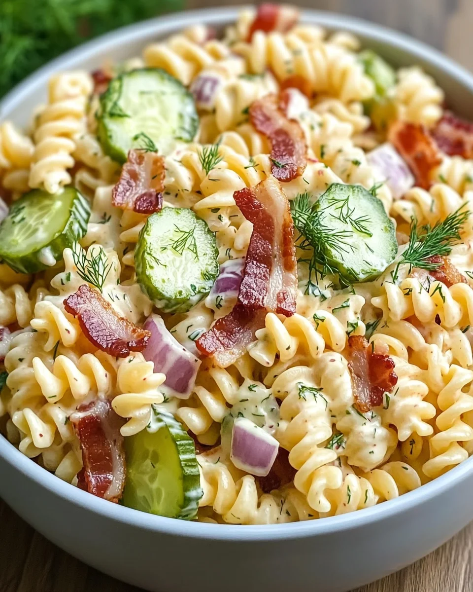 Dill Pickle Turkey Bacon Pasta Salad That Will Wow Your Taste Buds