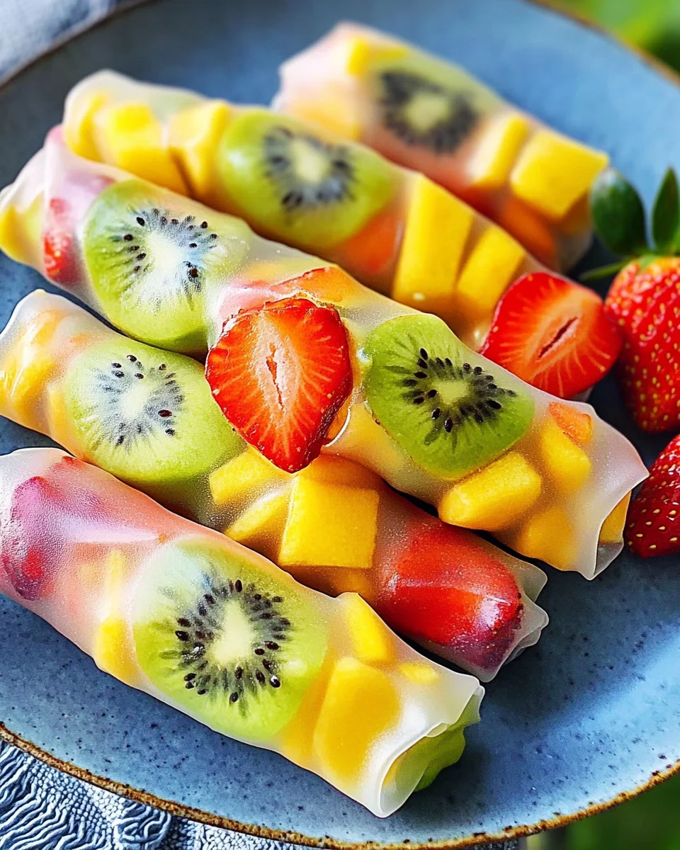 Fruit Spring Rolls - Kids Party Favorite!