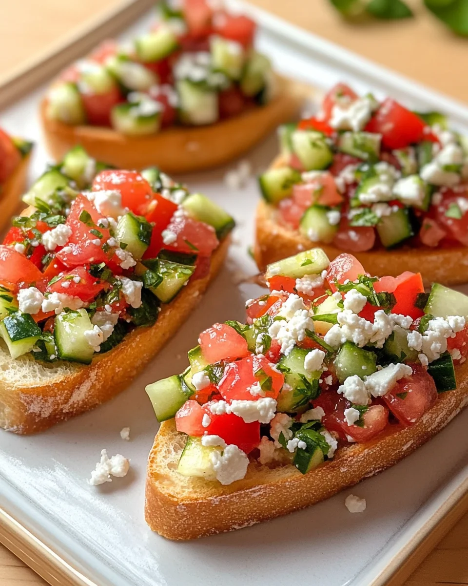 Garden Fresh Mediterranean Bruschetta