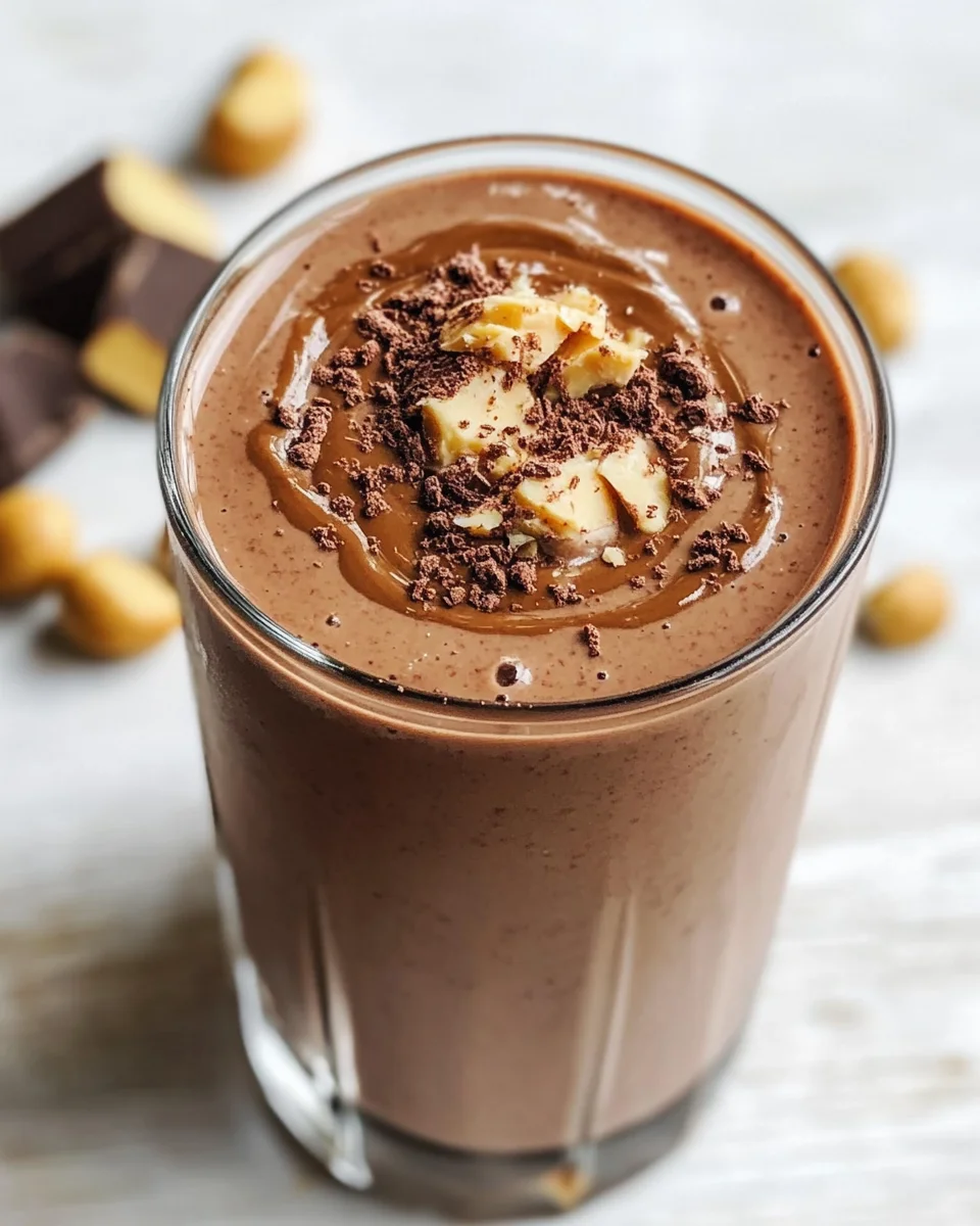 Healthy Chocolate Peanut Butter Smoothie