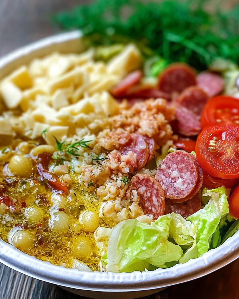 Italian Grinder Salad (Chopped Sub Salad)