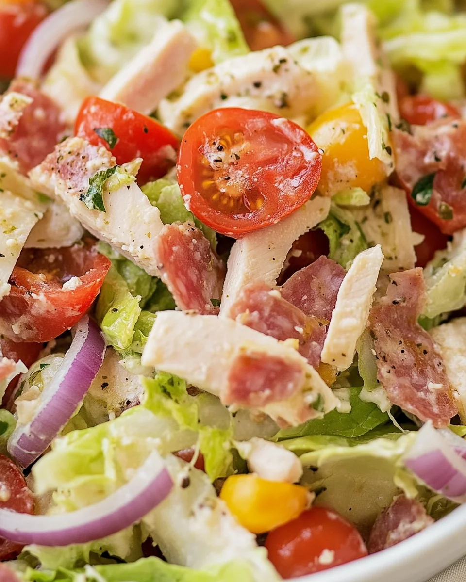 Italian Grinder Salad (Chopped Sub Salad)