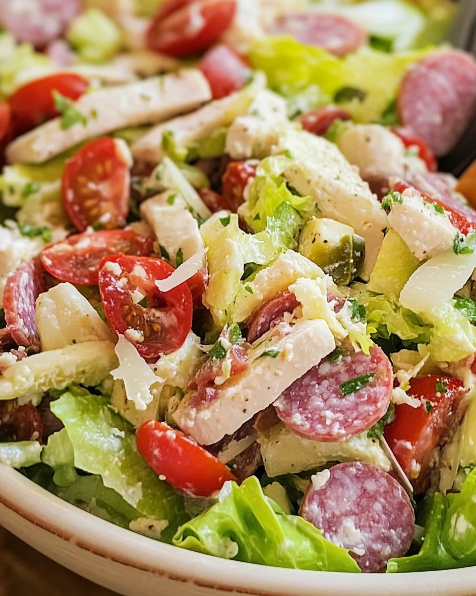 Italian Grinder Salad (Chopped Sub Salad)