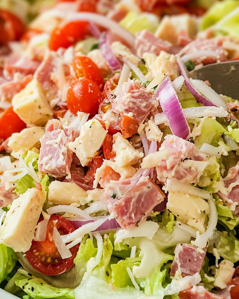 Italian Grinder Salad (Chopped Sub Salad)