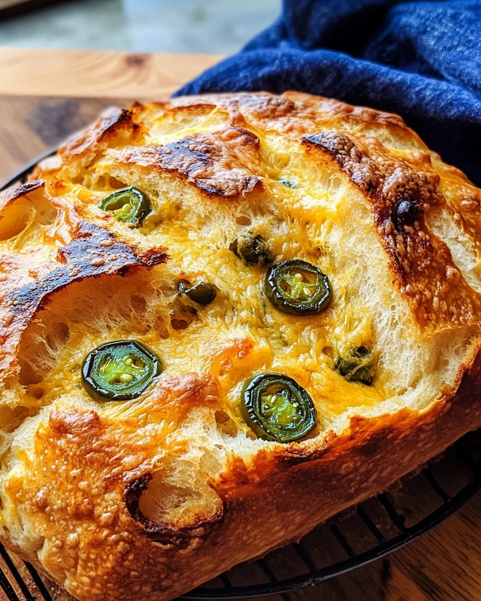 Jalapeno Cheddar Dutch Oven Bread