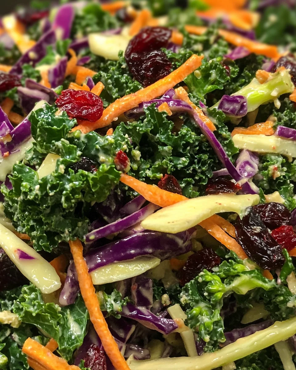 Kale Salad with Cranberries