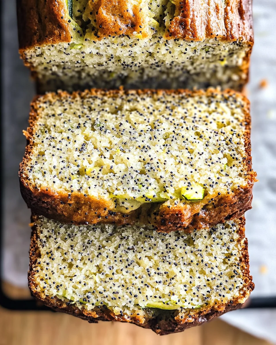 Lemon Poppy Seed Zucchini Bread