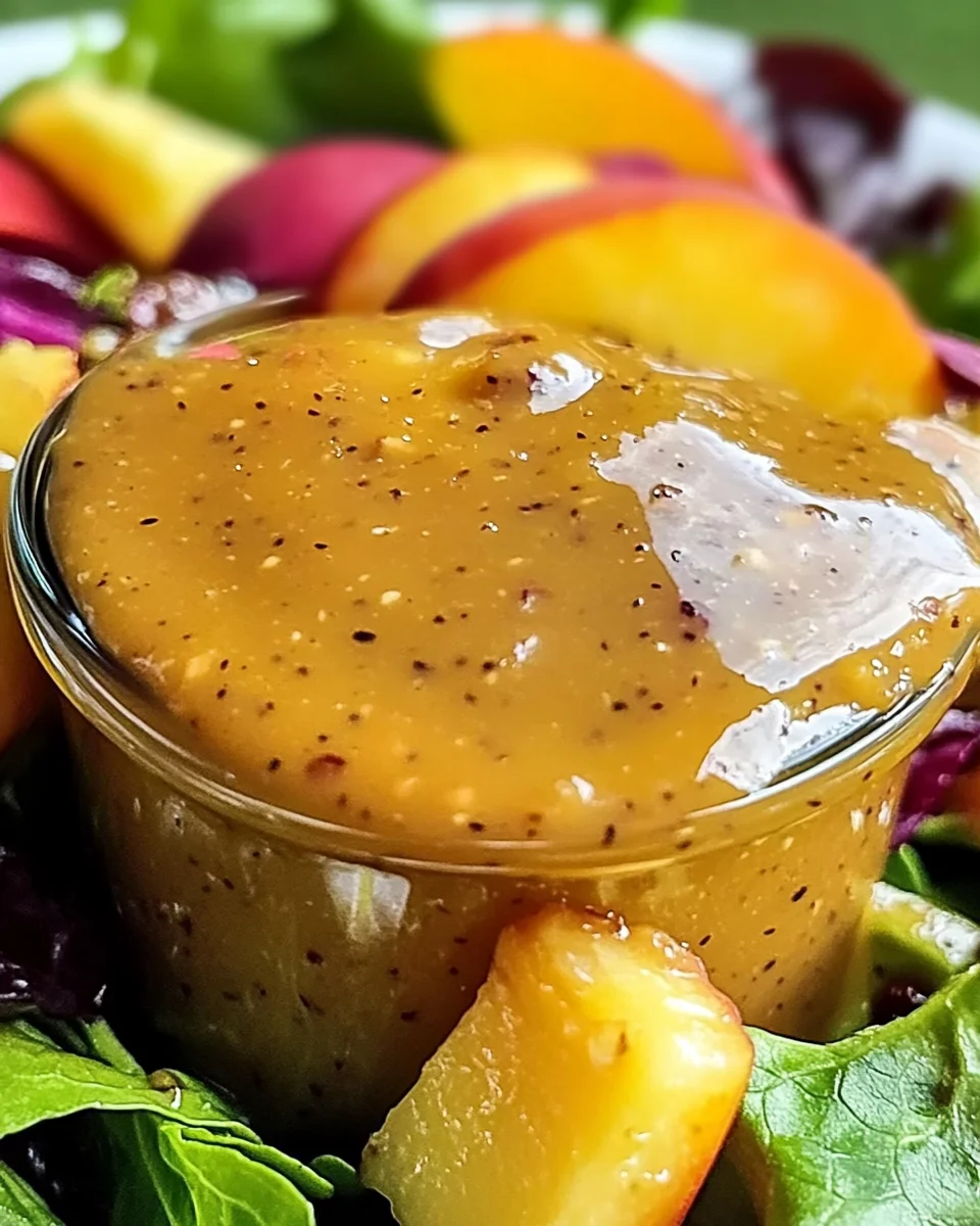 Peach Honey Dijon Balsamic Vinaigrette Recipe