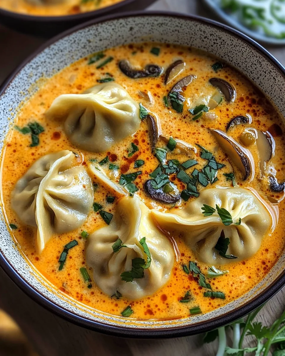 Quick Coconut Curry Soup with Dumplings